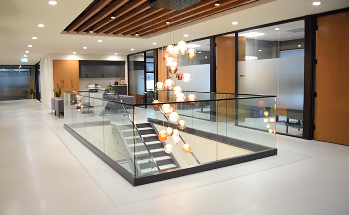 Retail flagship — Canada concrete project